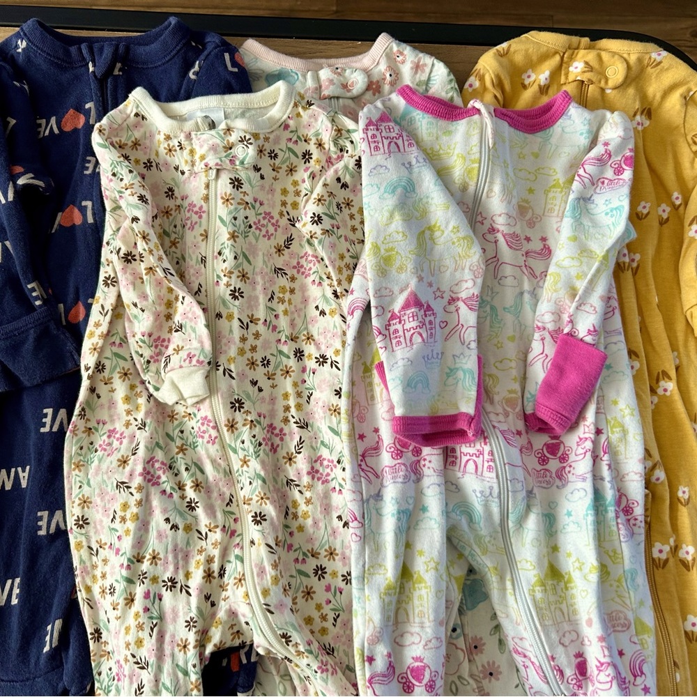 Set of 5 baby sleepers